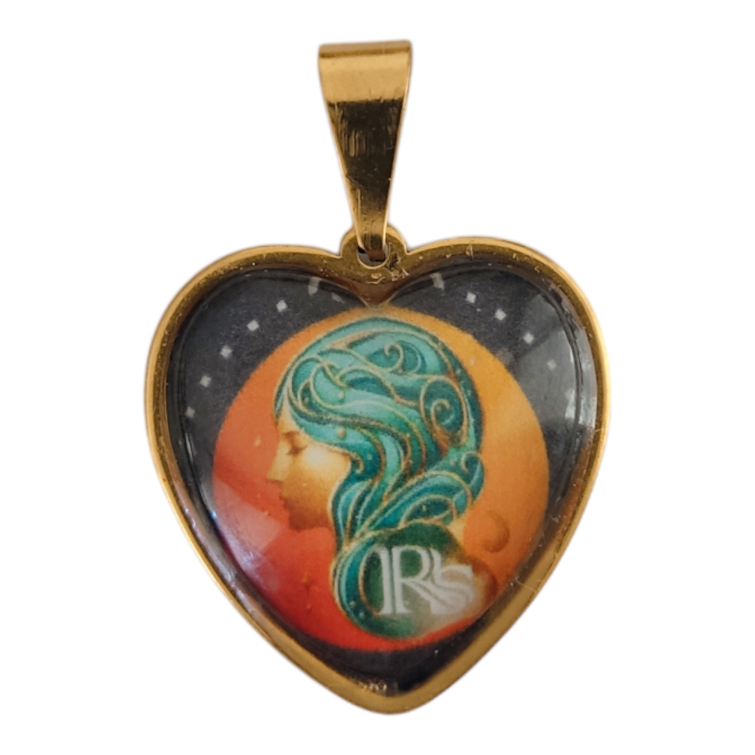 Pendentif coeur La rose des sables