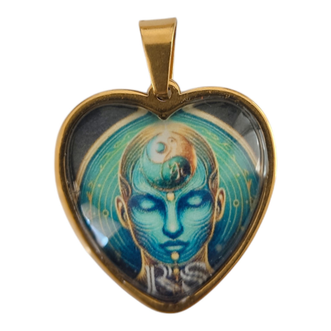 Pendentif cœur Iris mental