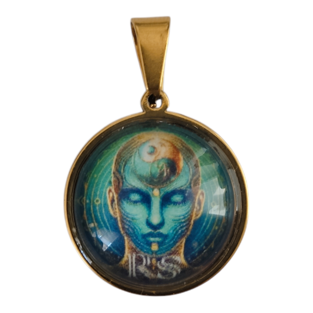 Petit pendentif circulaire verticalité