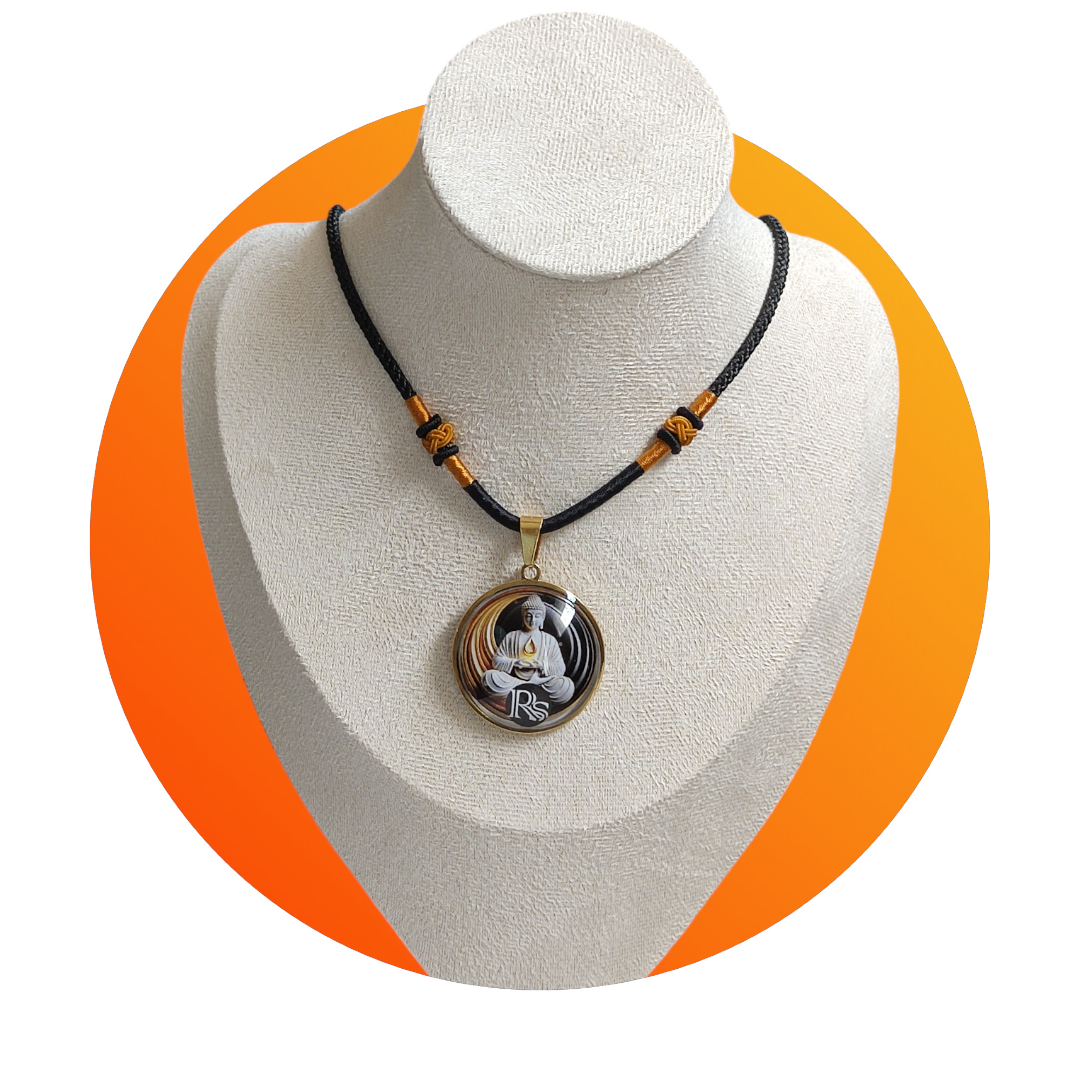 Pendentif Métal grand Bouddha paix