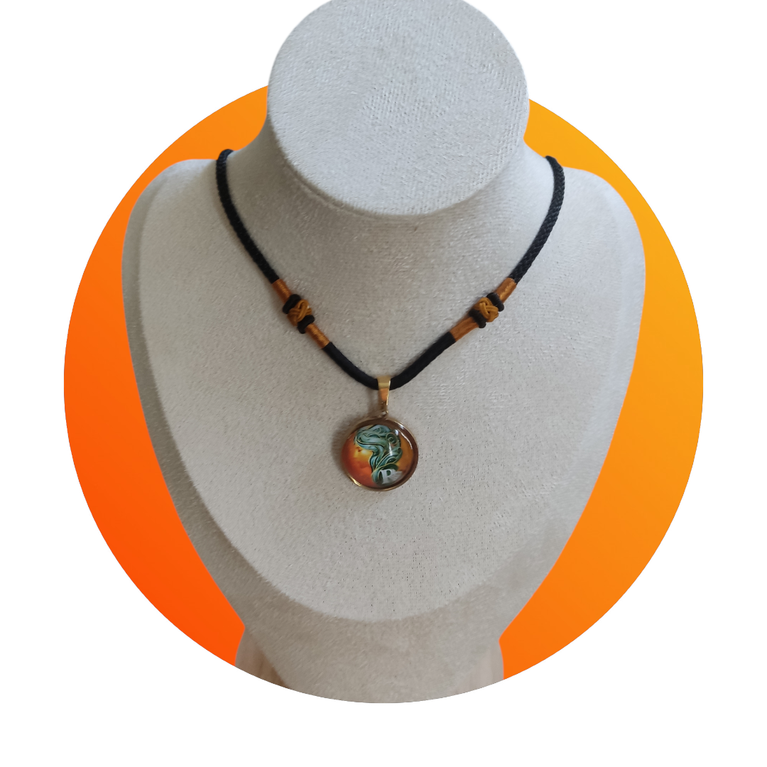 Pendentif doré moyen La rose des sables