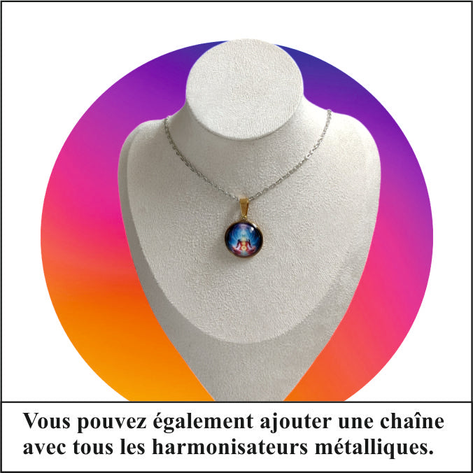 Pendentif doré moyen La rose des sables