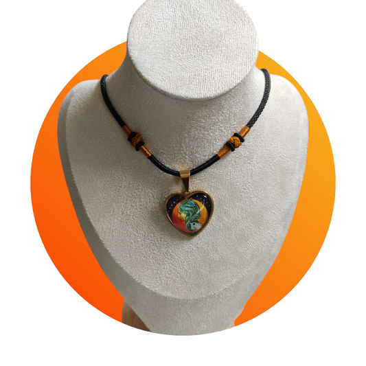 Pendentif coeur La rose des sables