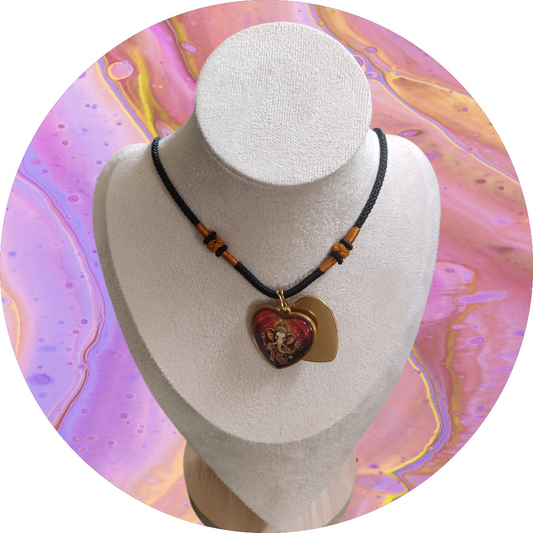 Verticalité pendentif cœur