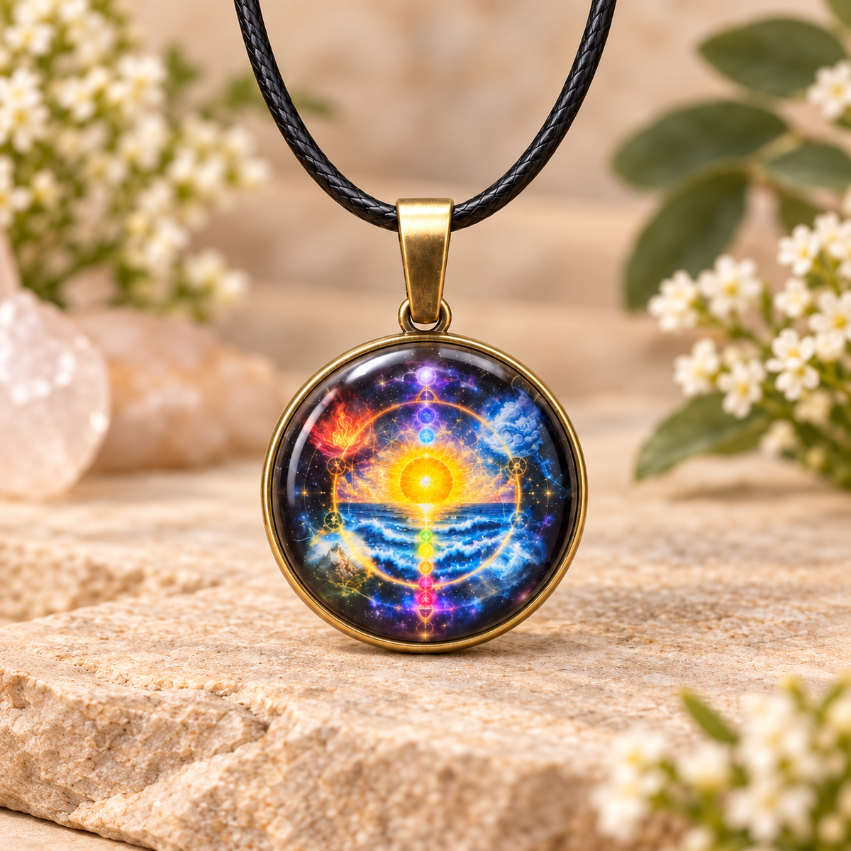 Pendentif  5 éléments